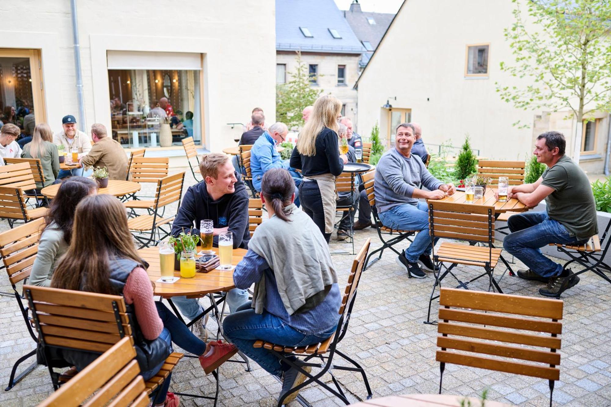 Schwarzes Kreuz Gasthaus Pension Teuschnitz Extérieur photo